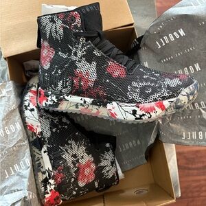 NOBULL Women’s High-Top Impact Trainer - Black Cactus Blossom - 7.5